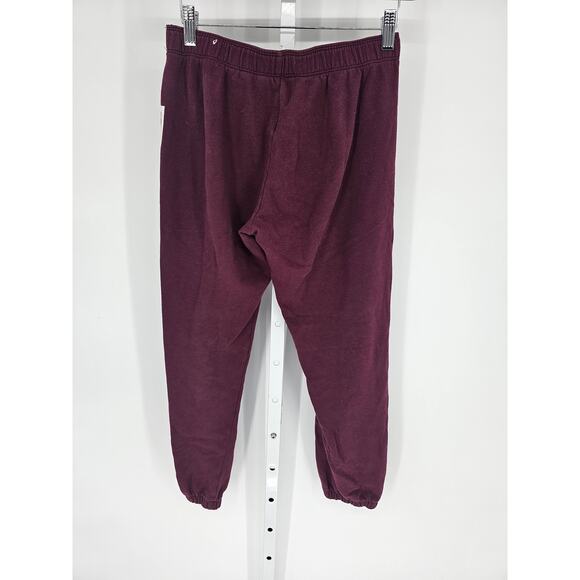 PINK by Victorias Secret Womens Sz XS Jogger Sweatpants Burgundy Red - Picture 4 of 4